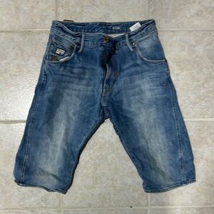 G-Star Blue Jean Shorts for Men